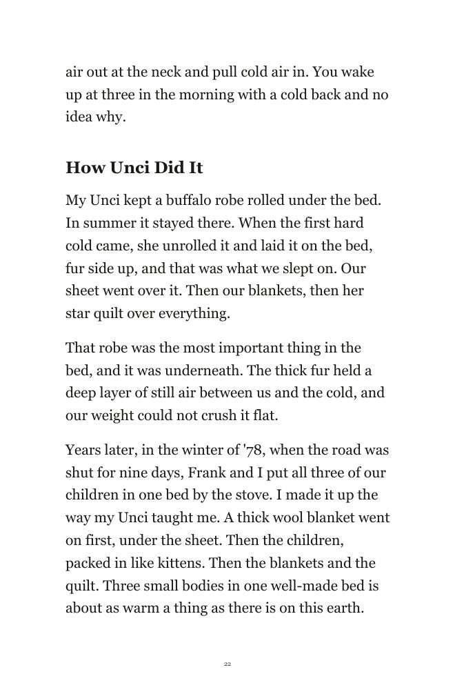 Book page: the bed built from the bottom up
