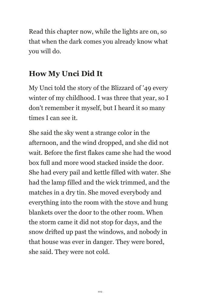 Book page: the night the power goes out